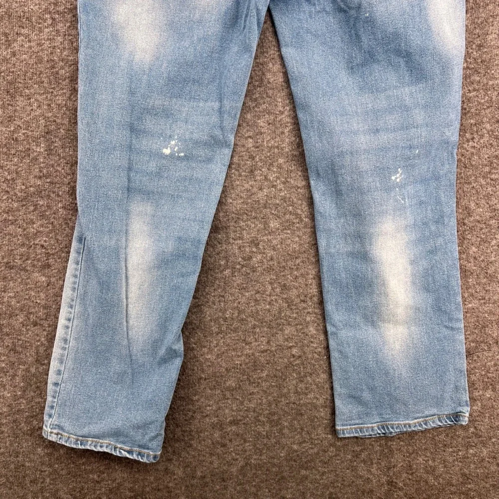 EST. 1946 Denim Womens Low Rise Straight Leg Distressed Boho Fringe Jeans Size 8